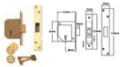 Chubb 3G117 7-lever Single-action Mortice Deadbolt Key Lock
